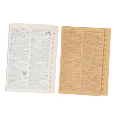 AUTSUPPL 114 Blatt Teiliges Vintage Scrapbook Papier Kraftvolles DIY Journal Material Handgeschriebene Notizseiten Dekoratives Bastelpapier für Tagebuch Fotoalbum und Geschenkgestaltung von AUTSUPPL